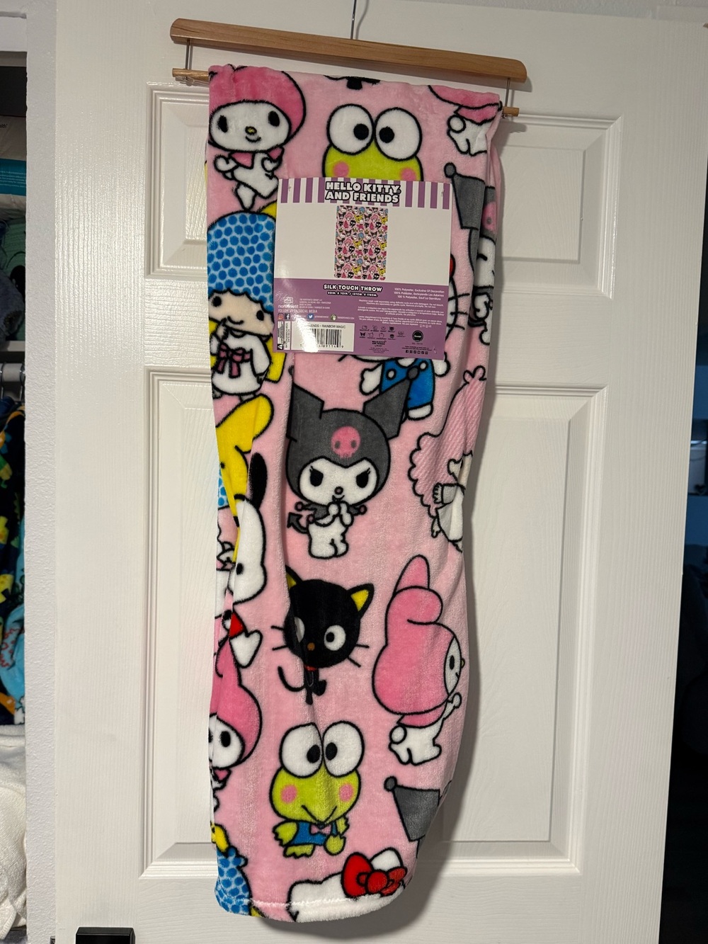 Hello Kitty Sanrio Characters Throw Blanket